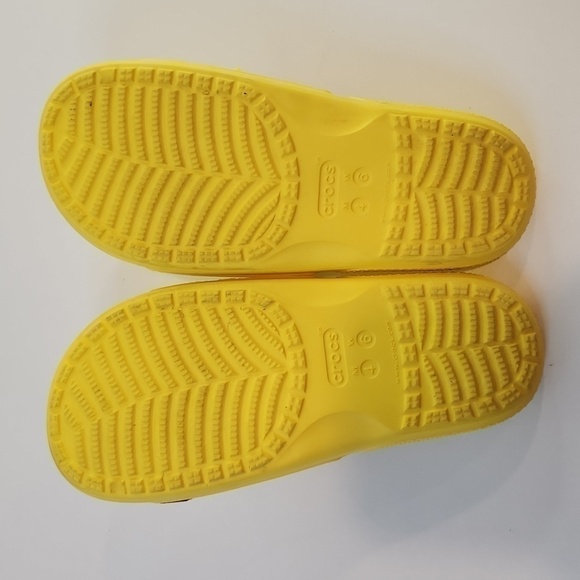 Crocs Classic Slide Sandals 206121 Yellow Slip On Unisex Men's Sz 4 Women's Sz 6 - Picture 7 of 15